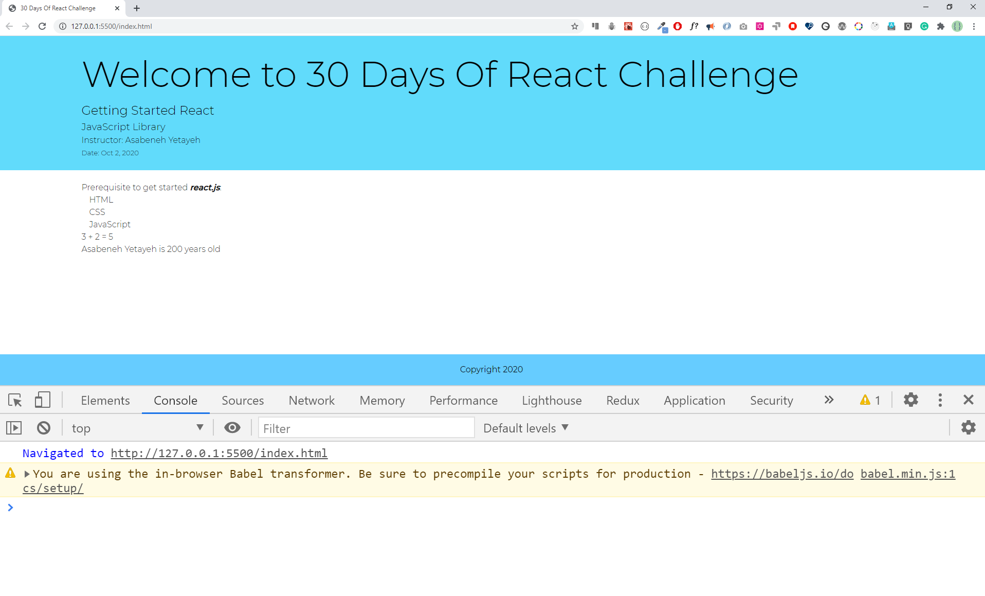 Removing the warning